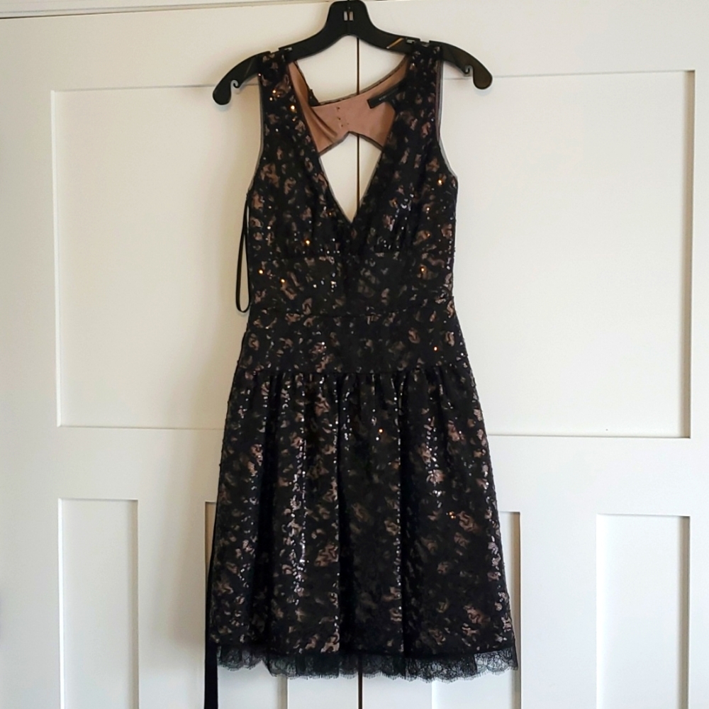 BCBG Sequin and Lace dress